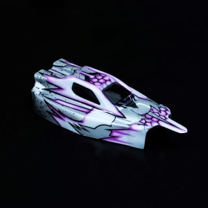 RADIANZ LOSI Mini-B Retro Airbrush Lexan Body - Retro Rocket